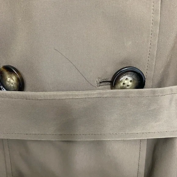 Calvin Klein Double-Breasted Hooded Trench Coat with Wool-Blend Liner - Picture 8 of 11